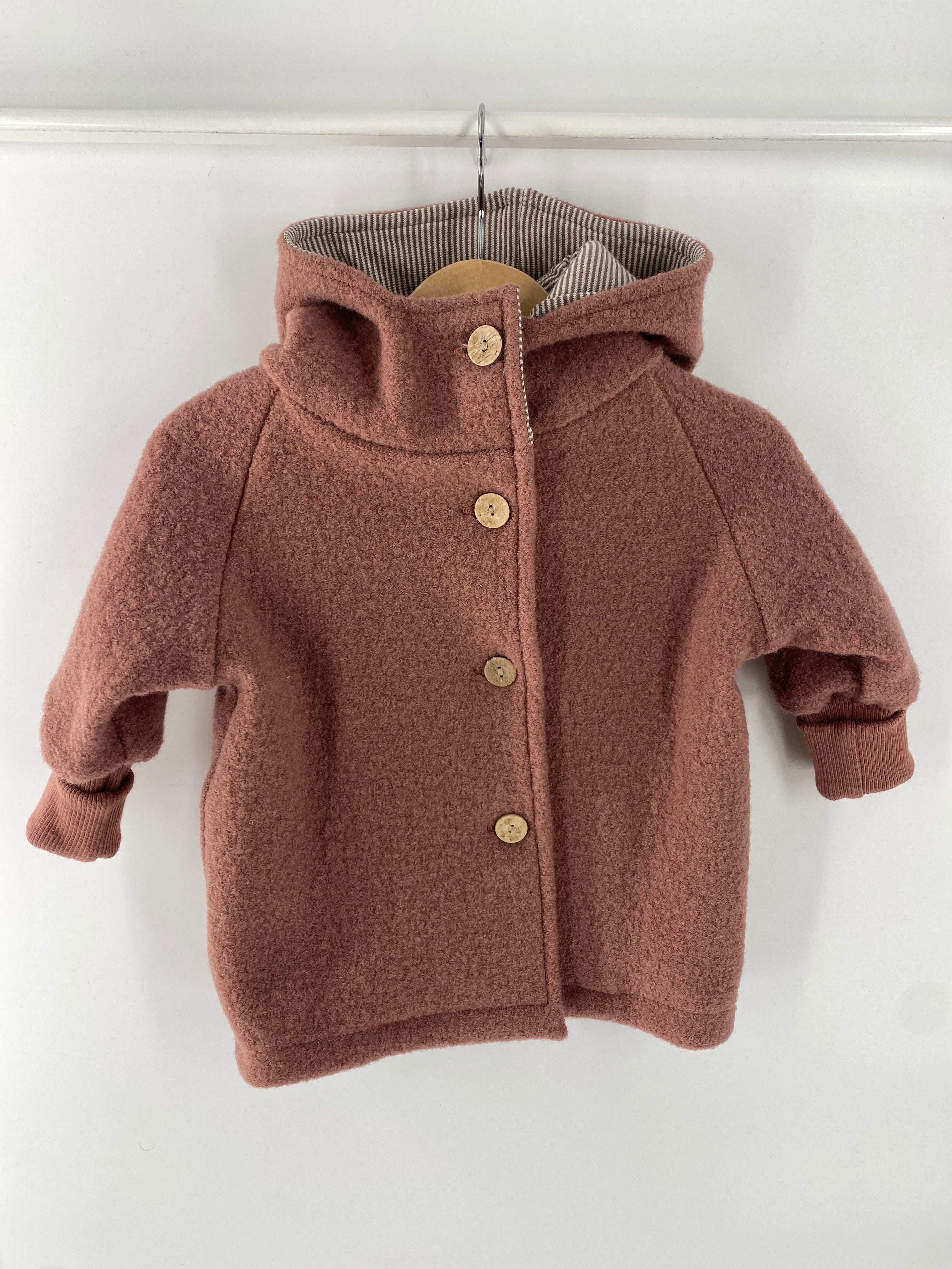 NEU Wichteljacke Wollwalk Zimt Gr 6M