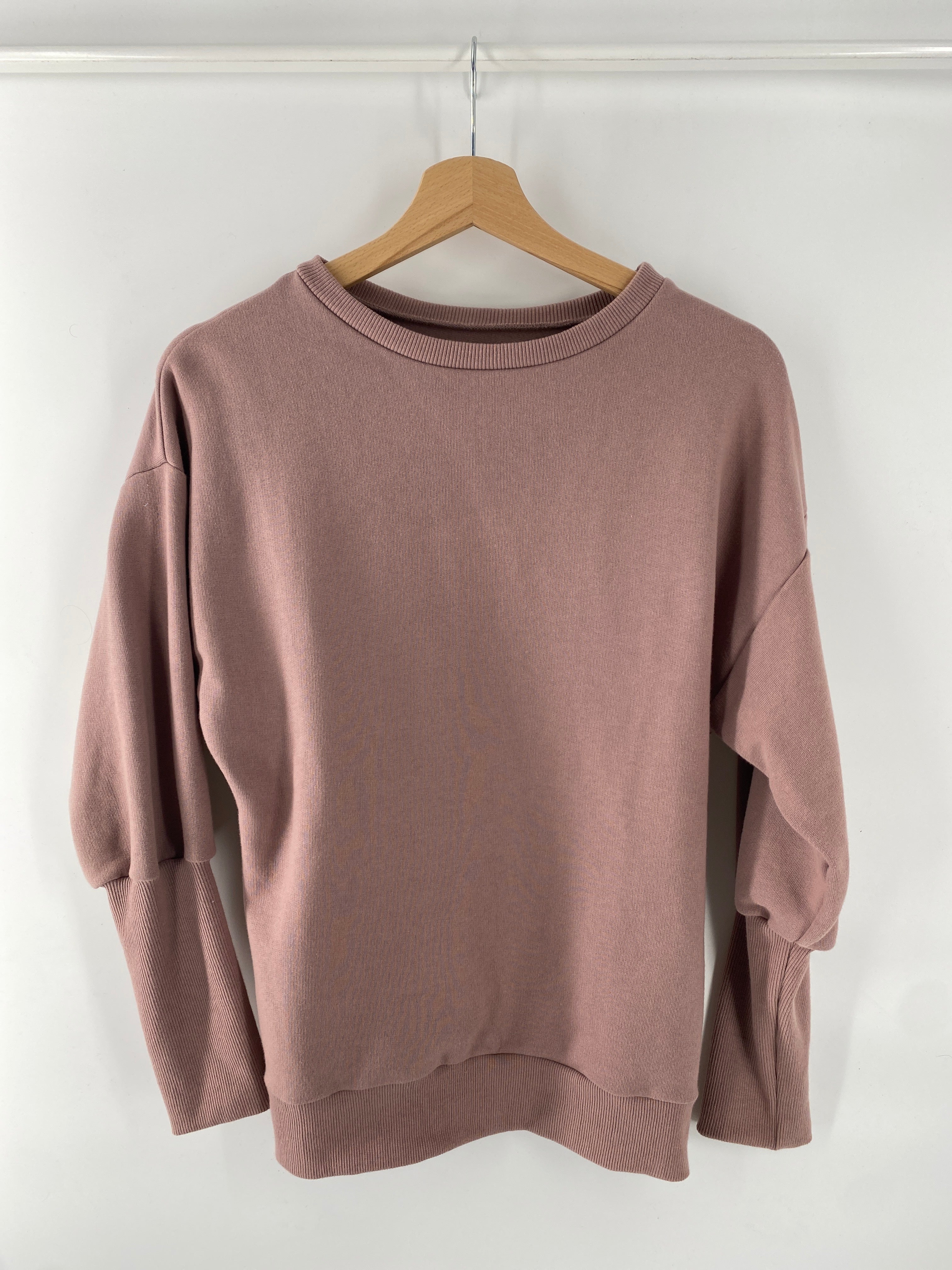 NEU Frauen Pumppulli Bio-Sweat Rosé Gr XS/S