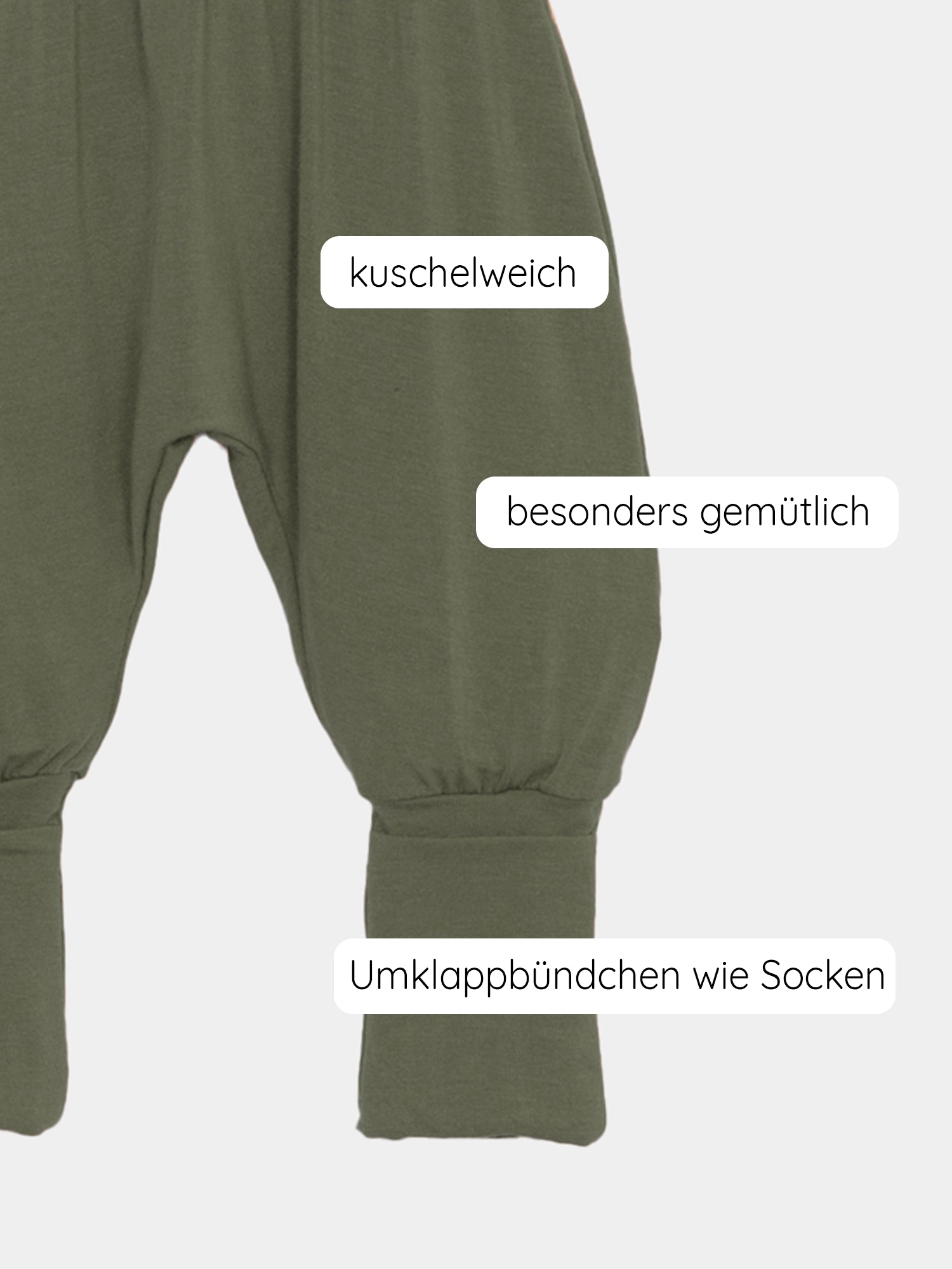 Babyknicker Kaschmir-Mix - Avocado