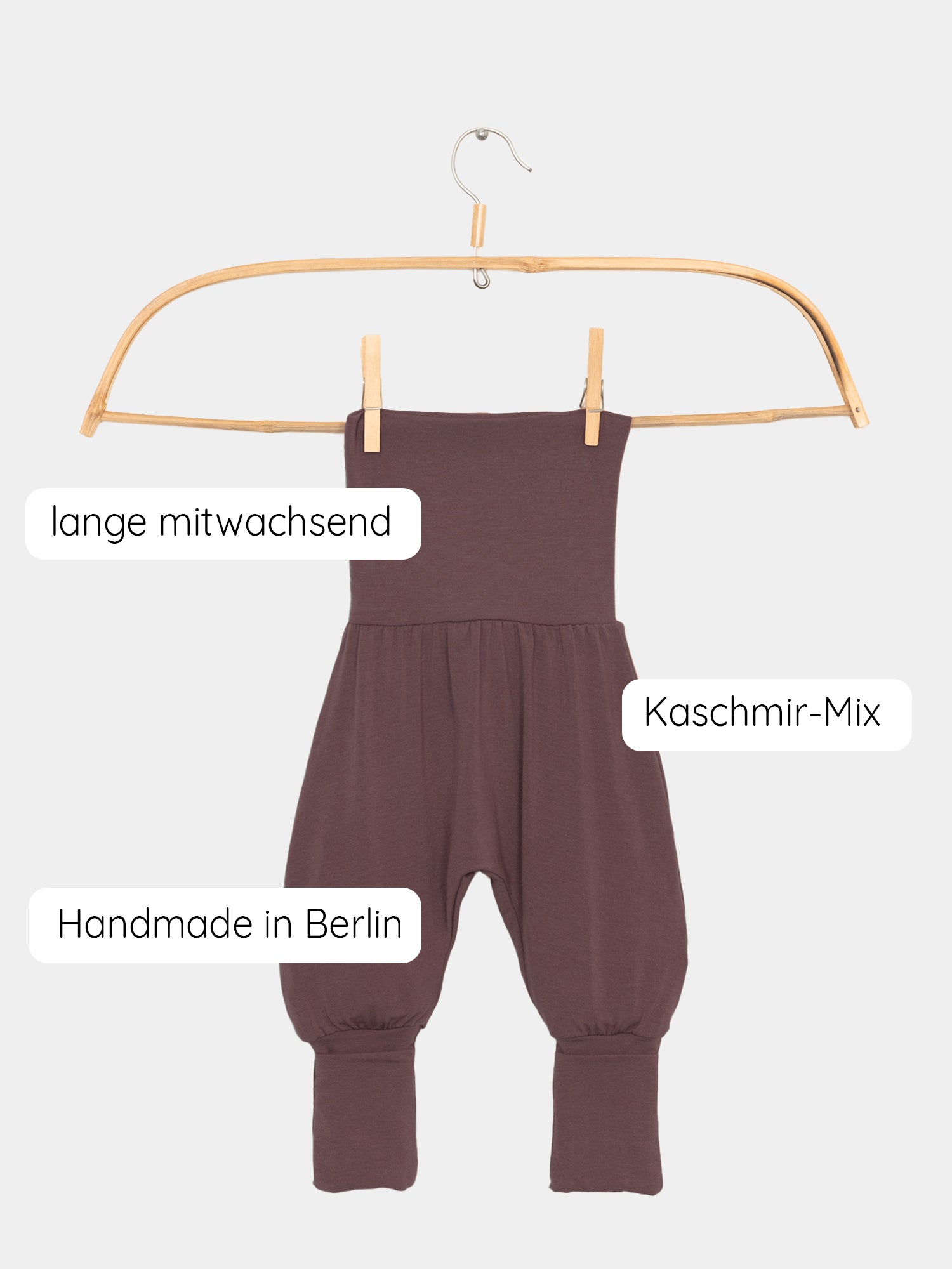 Babyknicker Kaschmir-Mix - Malve