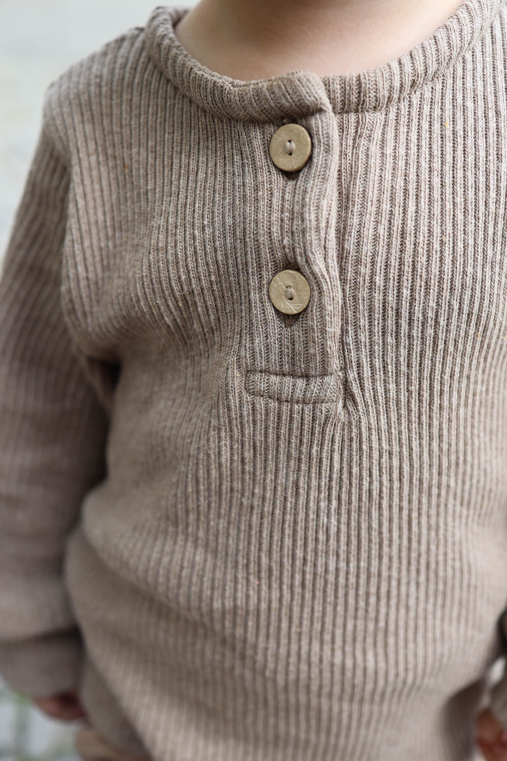 Ribbed knit shirt - Oats