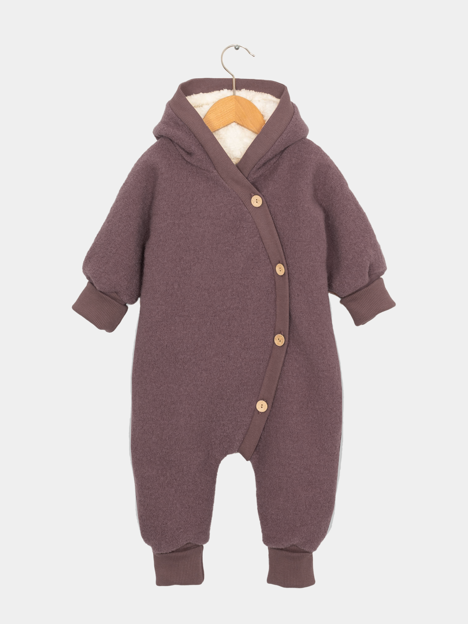 Teddy cuddly suit woolwalk - chestnut