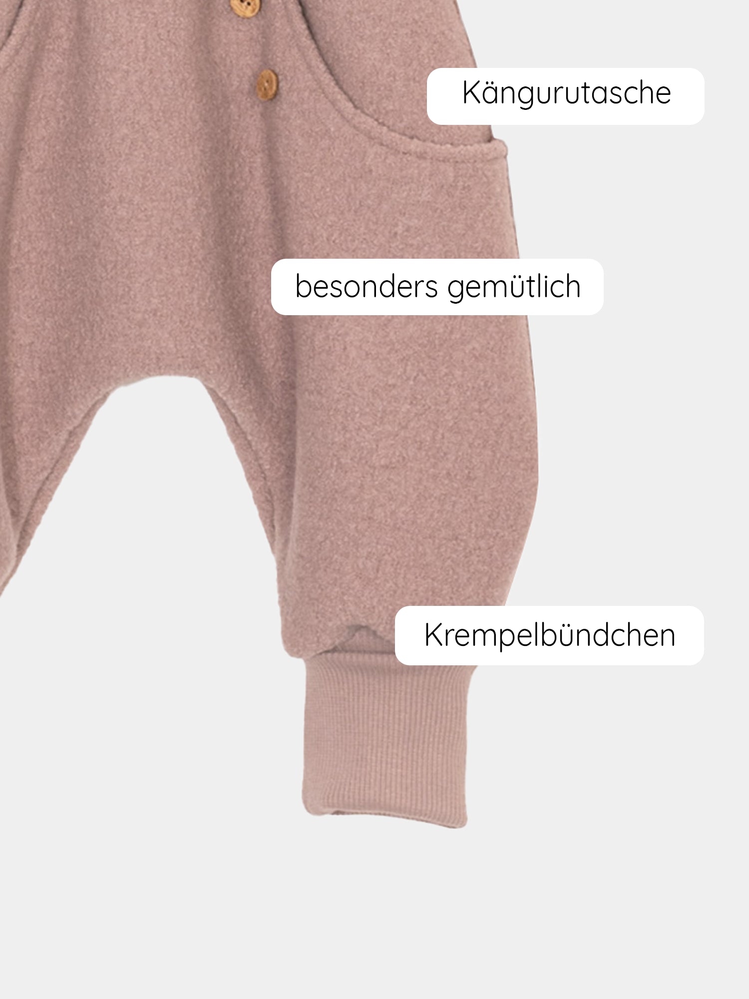 Knickerbocker Wollwalk - Puder