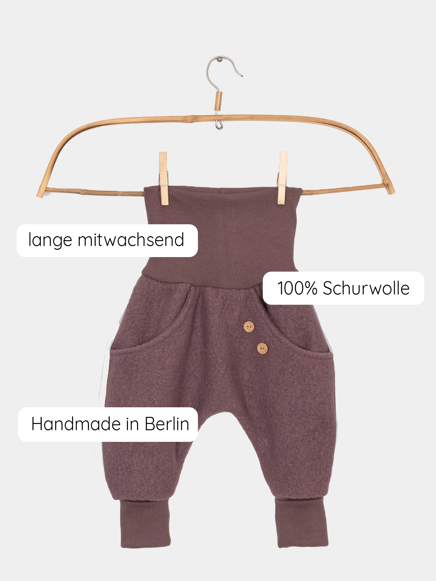 Knickerbocker Wollwalk - Malve