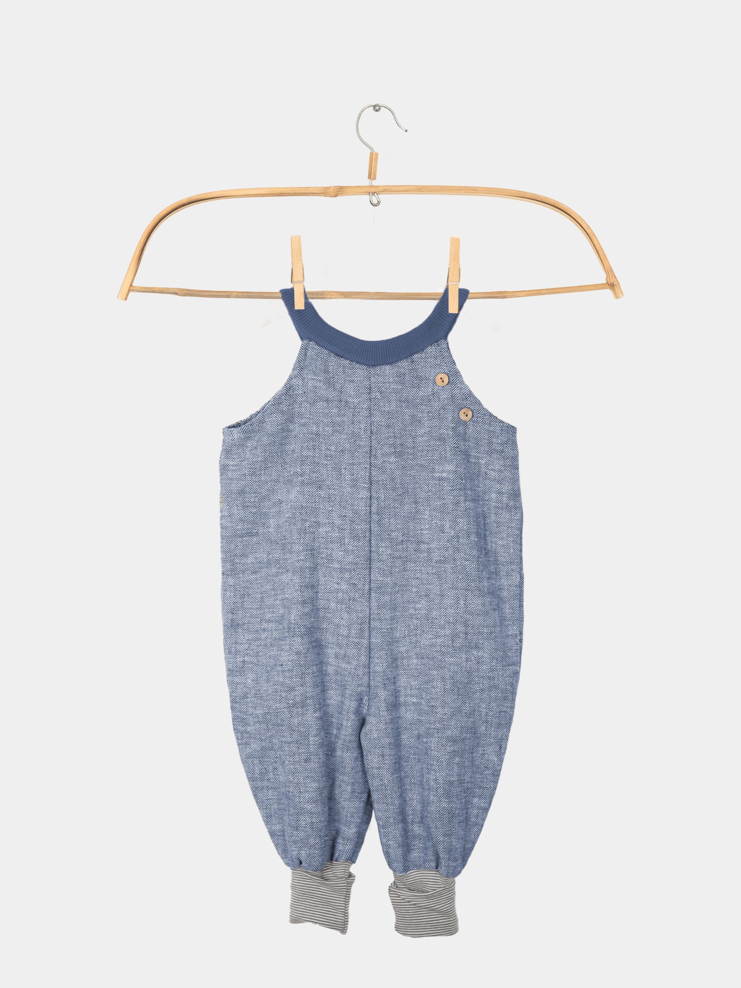 Herringbone dungarees