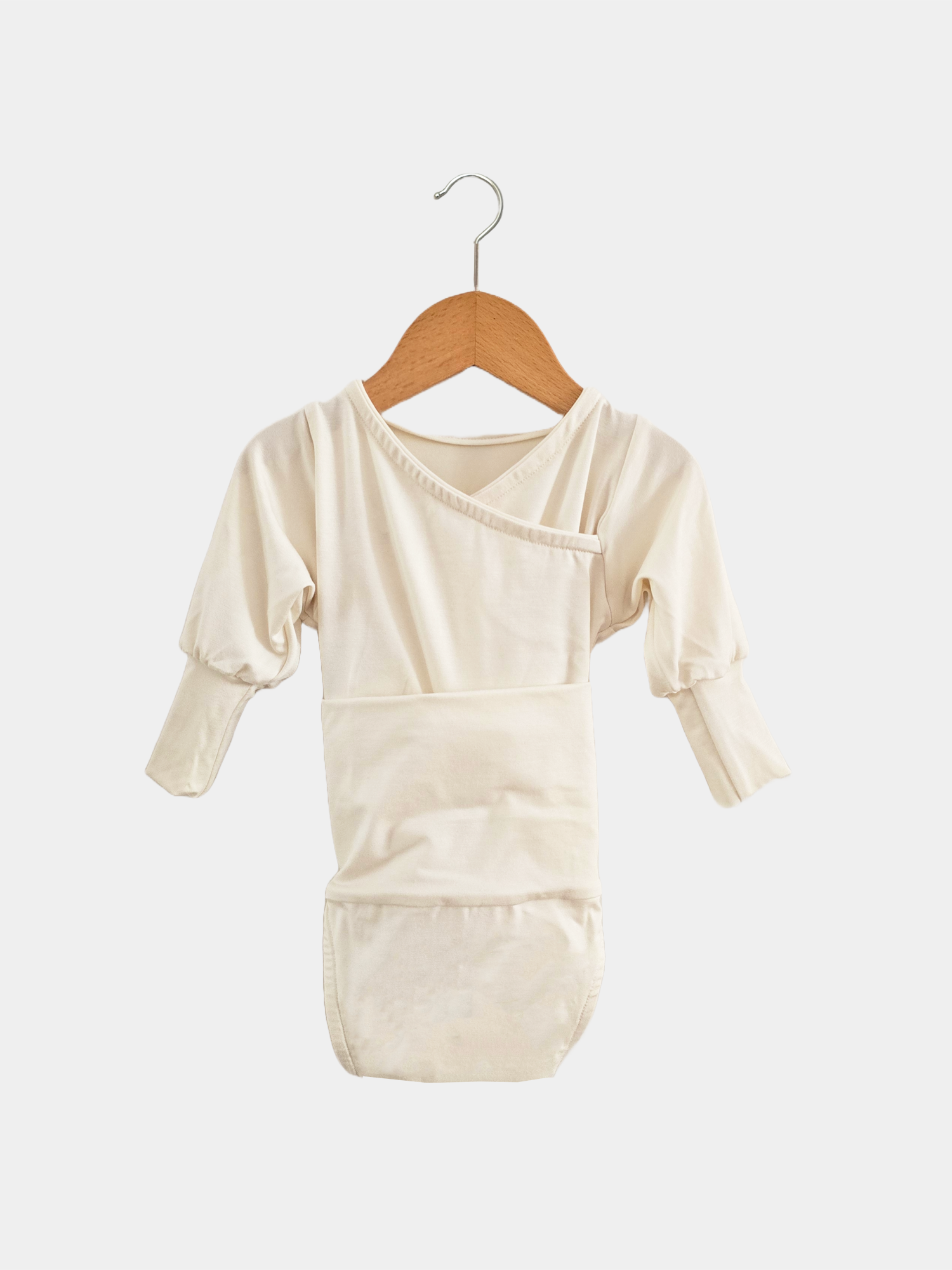 Loopbody Bamboo - Baby Bodysuit That Grows With Your Baby - Milk