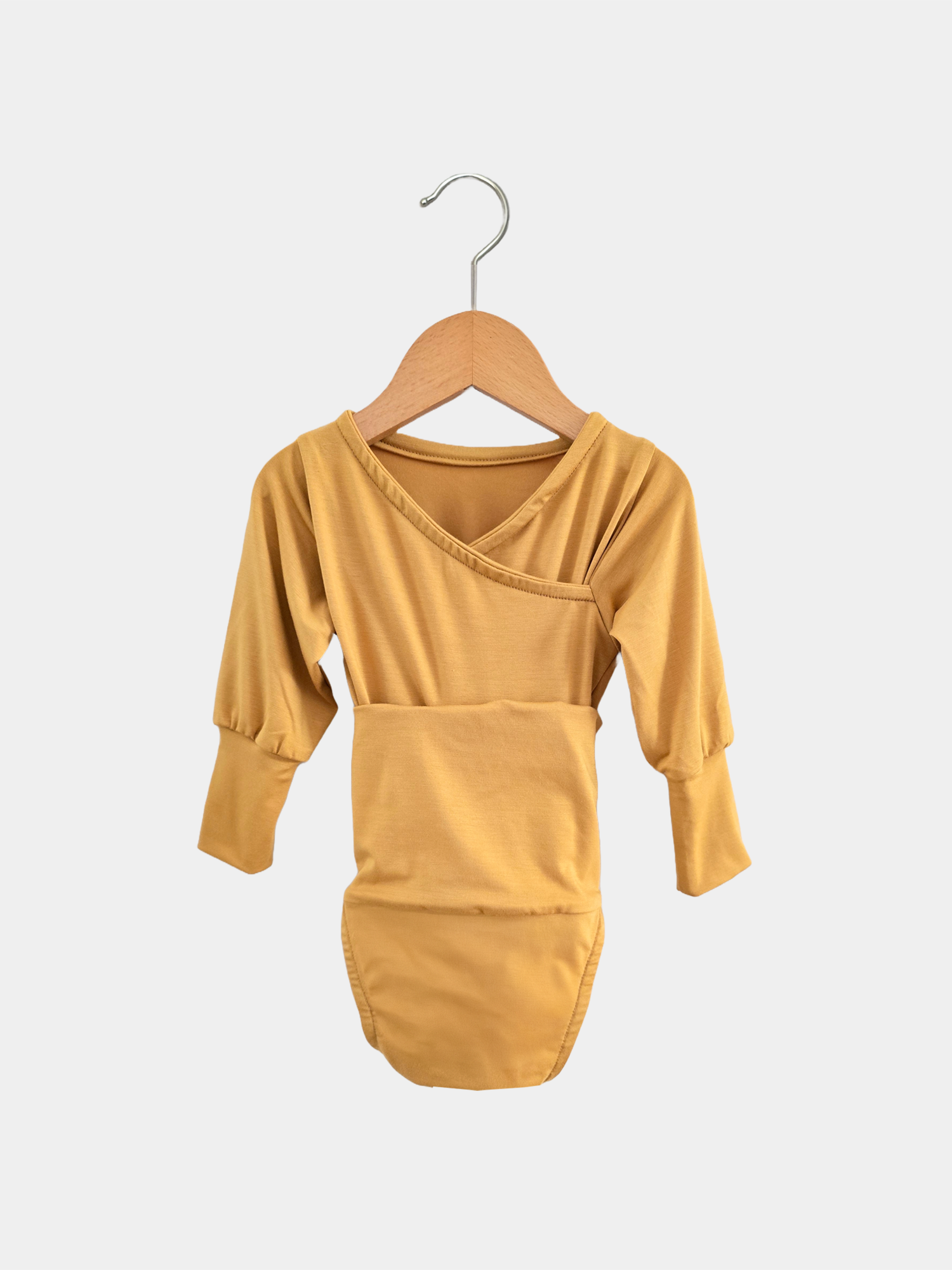 Loopbody Bamboo - Baby Bodysuit That Grows With Your Baby - Curcuma