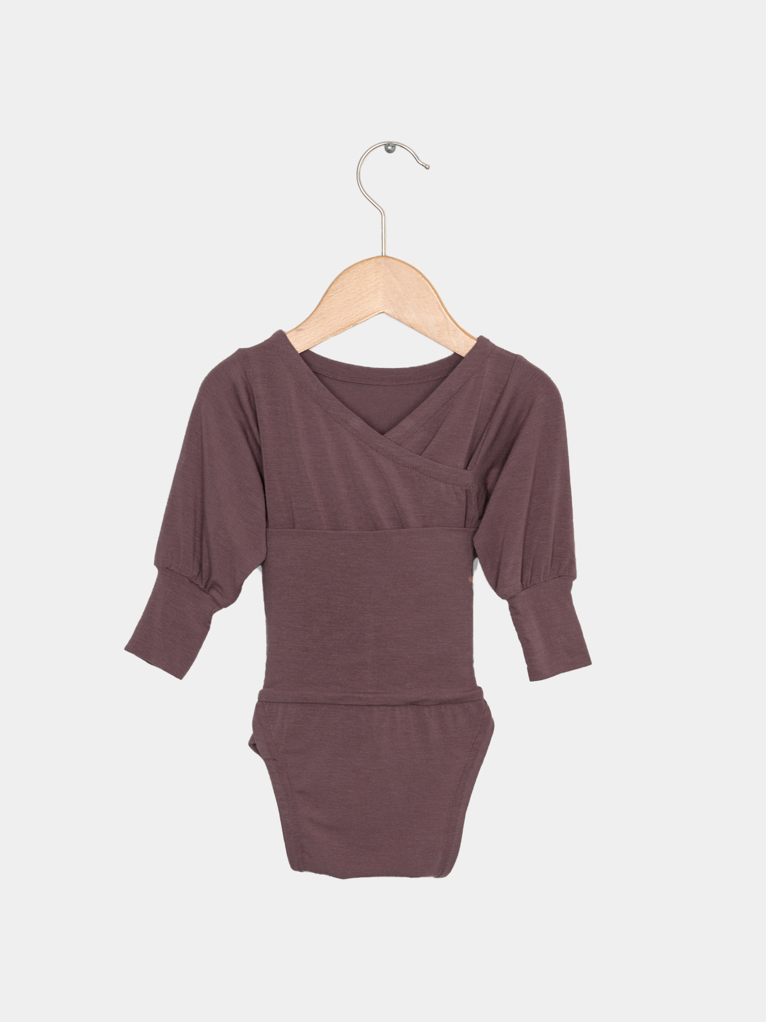 Loopbody Kaschmir-Mix - mitwachsender Babybody - Malve