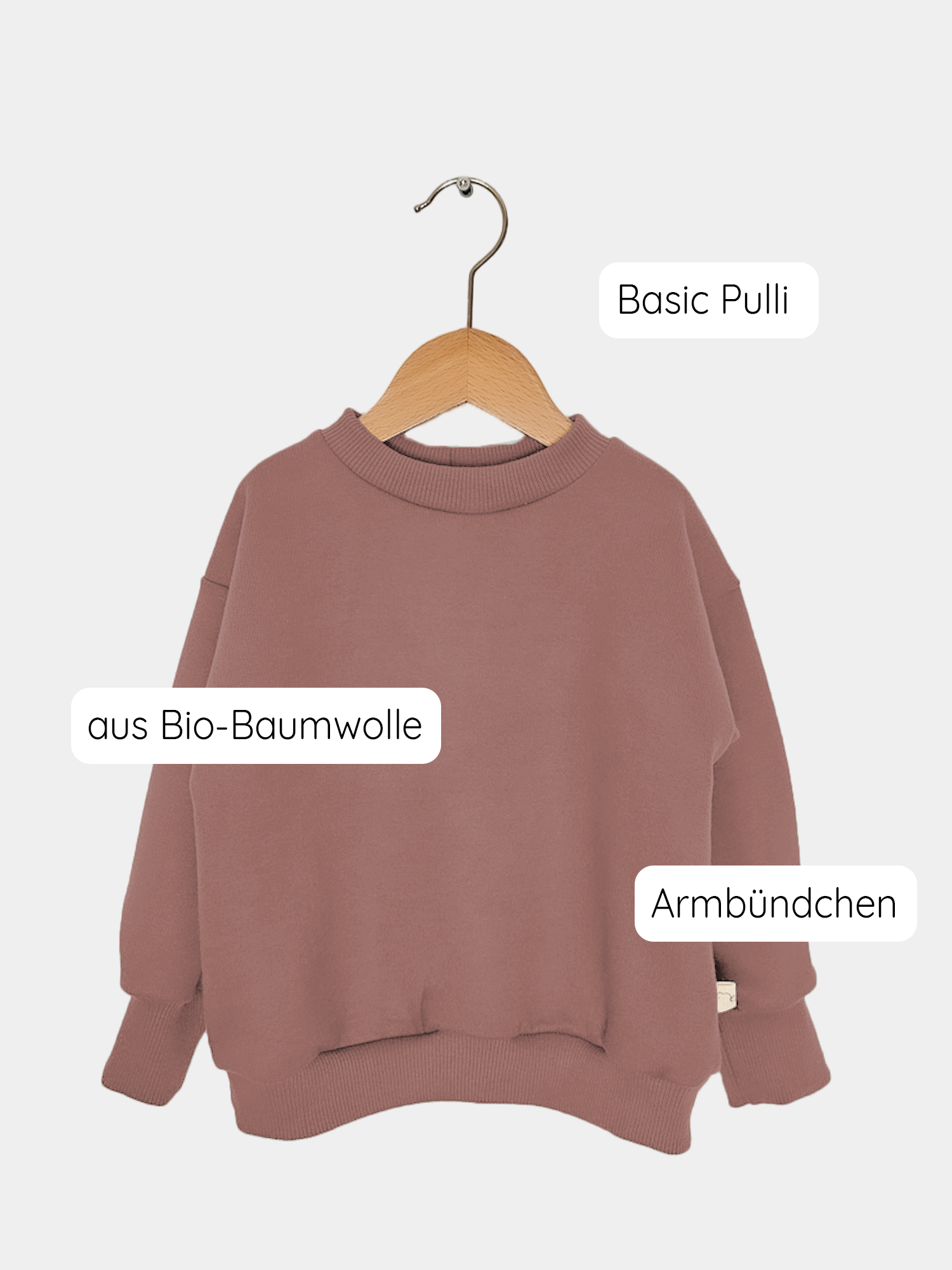 Pulli Bio-Sweat - Zimt