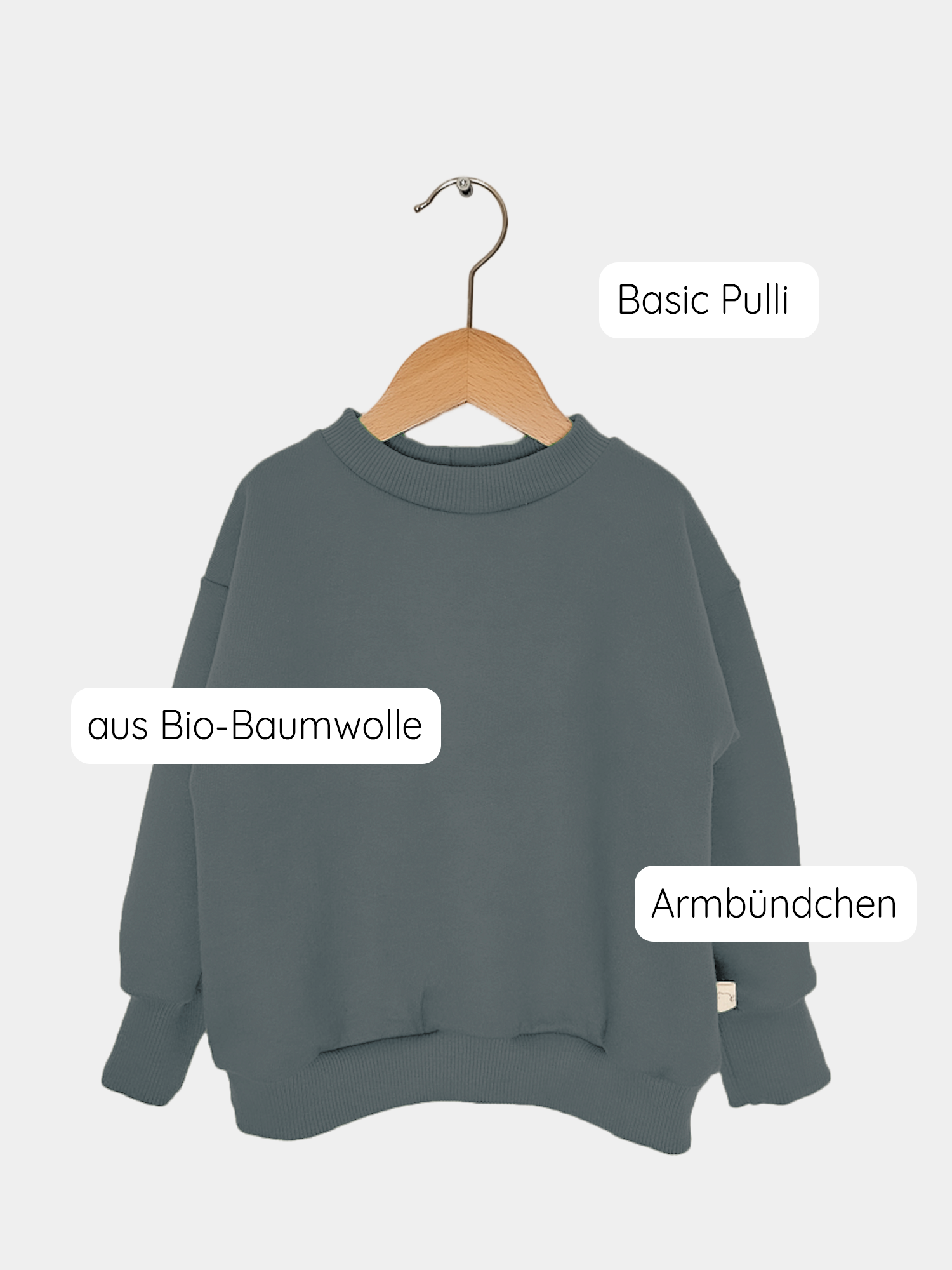 Pulli Bio-Sweat - Taube