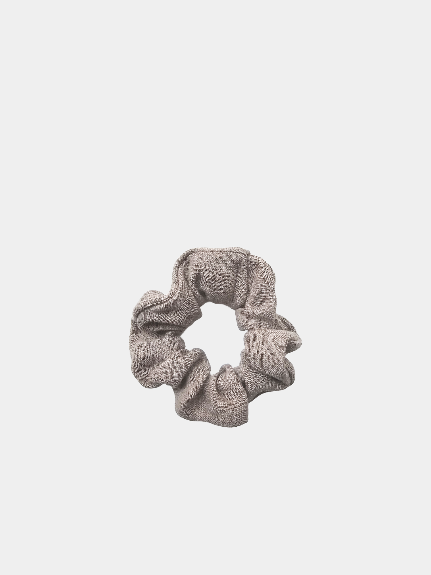 Upcycling Scrunchies Bio-Musselin-Sand