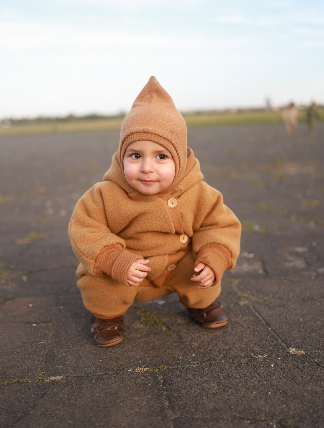 Slip-on hat woolwalk - camel