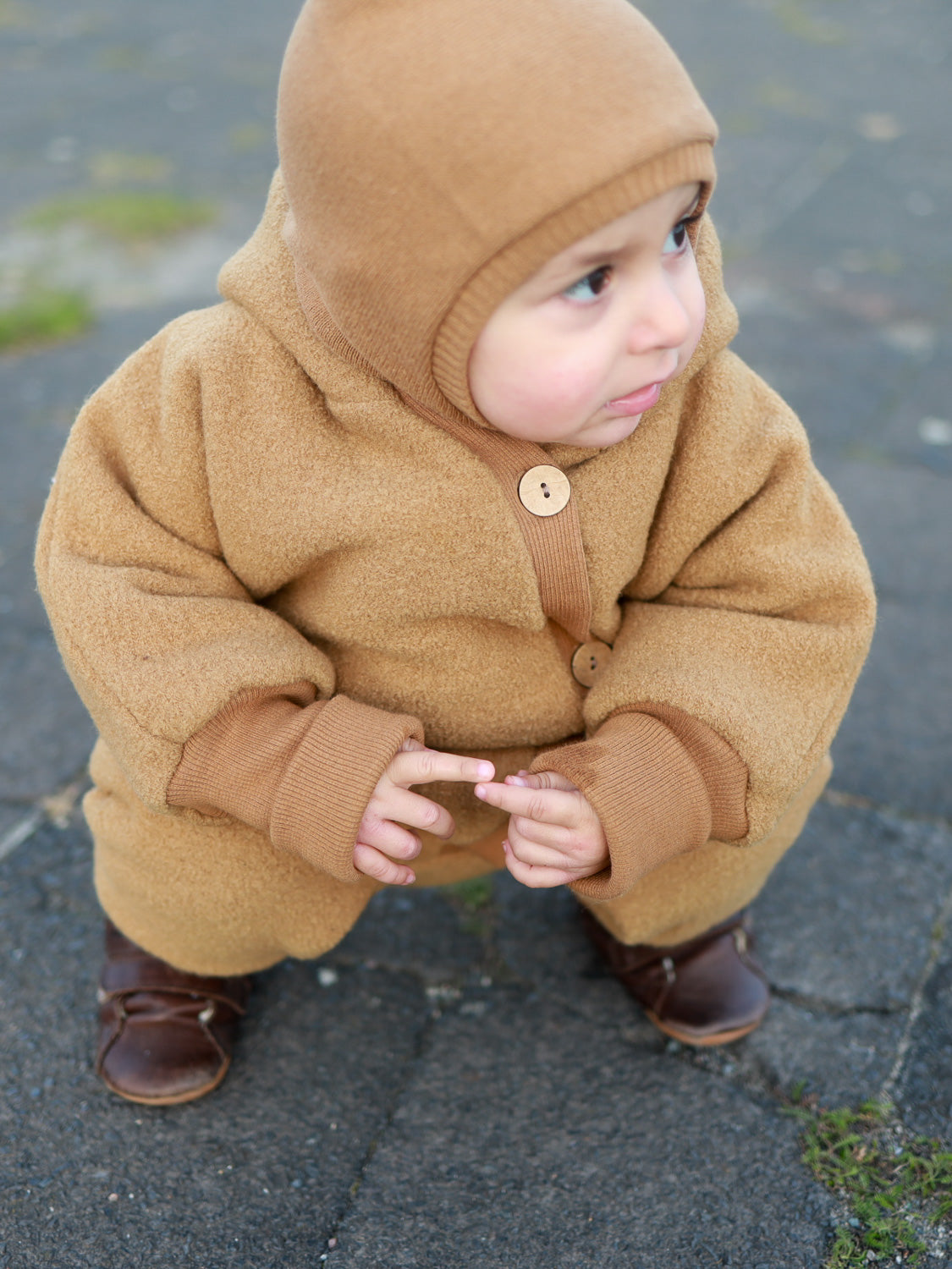 Slip-on hat woolwalk - camel