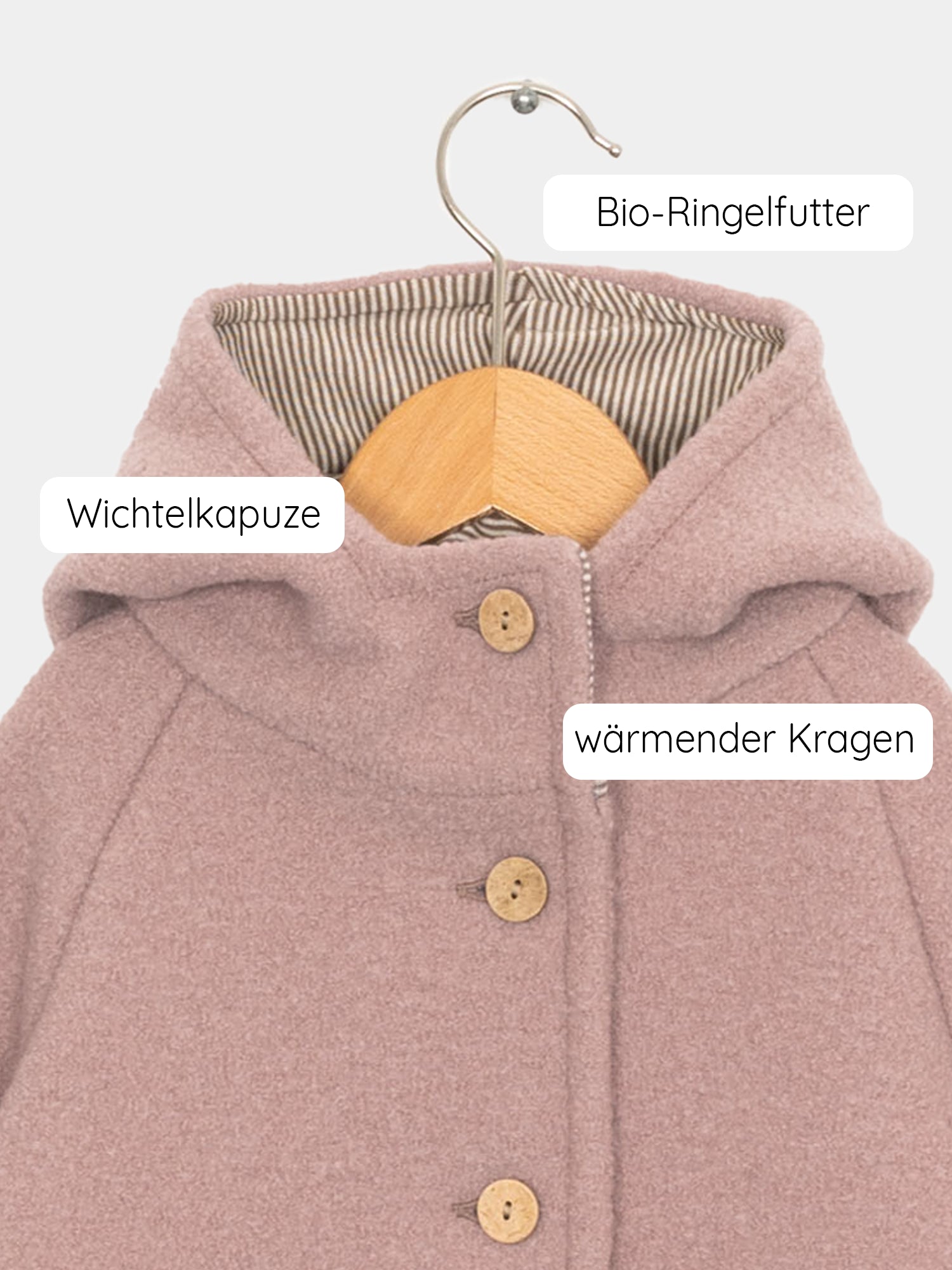 Wichtel jacket woolwalk - powder