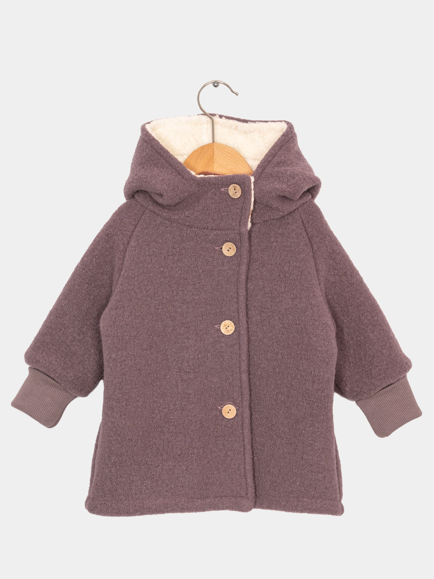 Teddy gnome jacket woolwalk - mauve