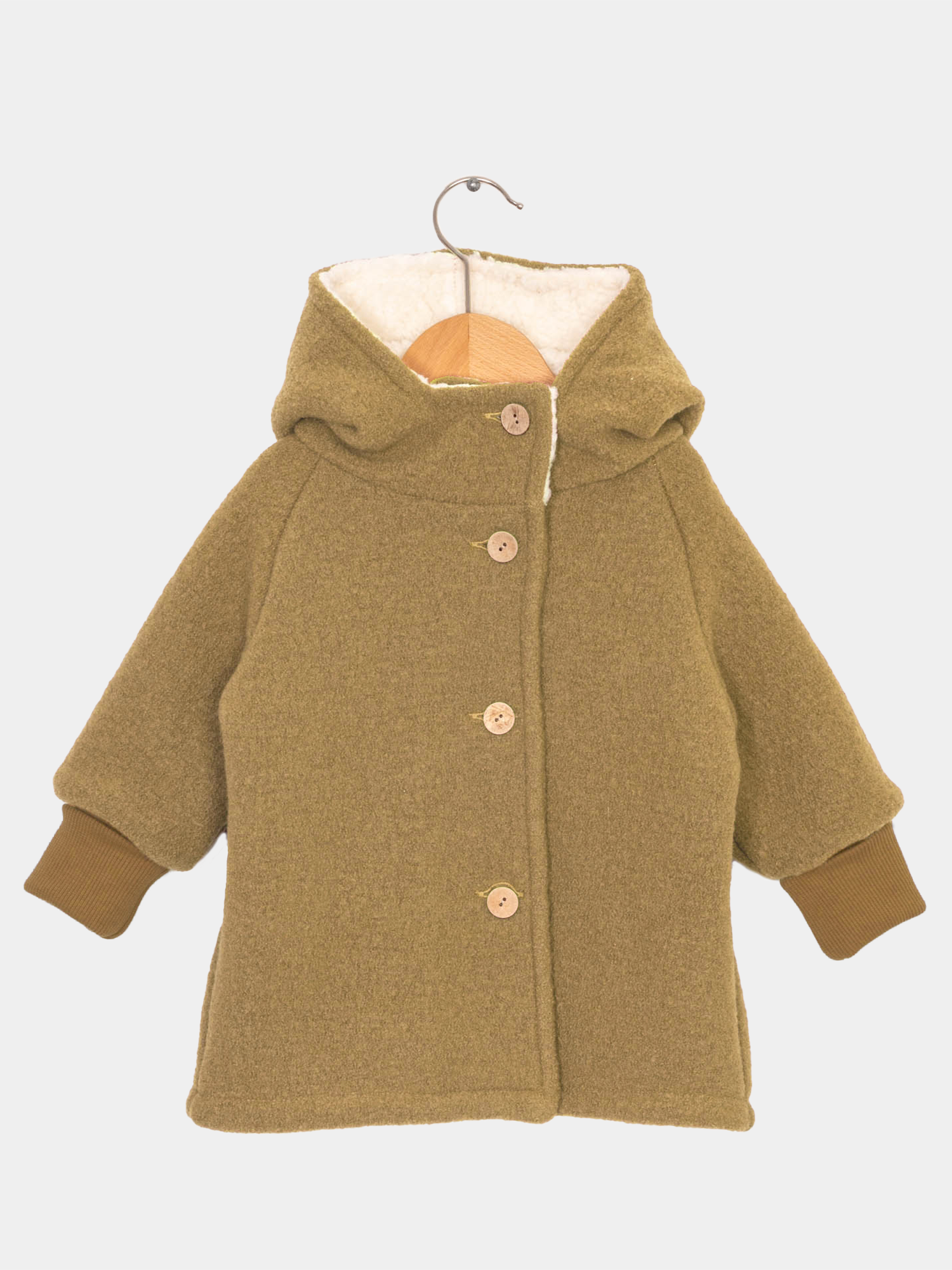 Teddy-Wichteljacke Wollwalk - Kamel