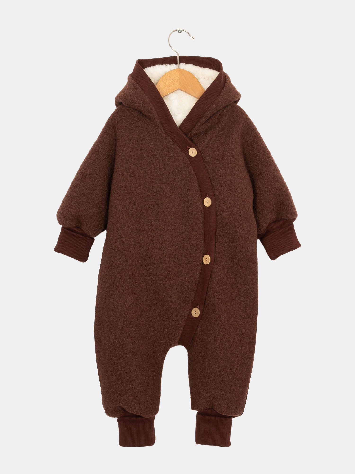 Teddy cuddly suit woolwalk - chestnut